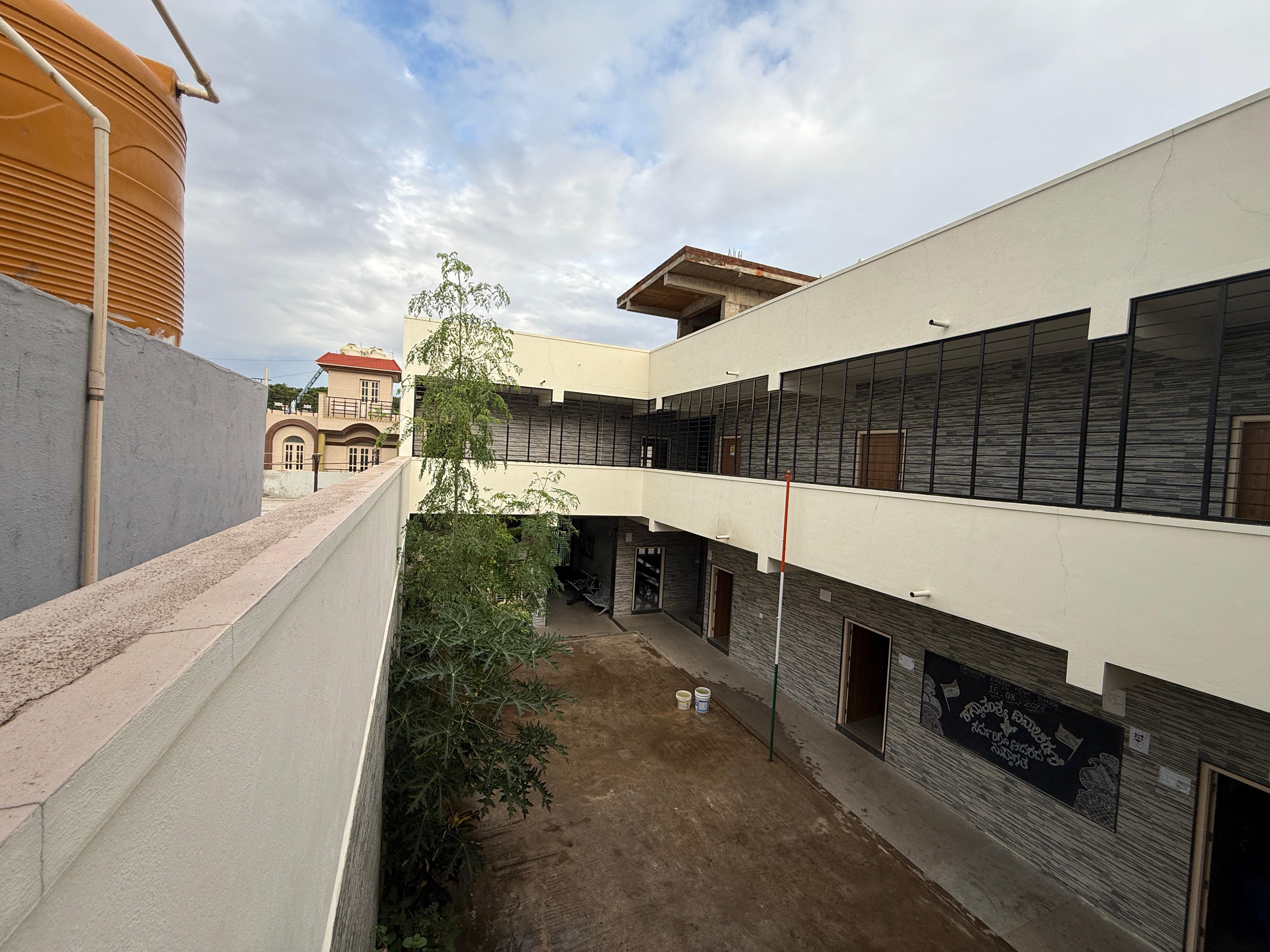 School - Courtyard view, Bangalore Rural